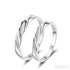Simple Band Moissanite Promise Ring for Couple Liv